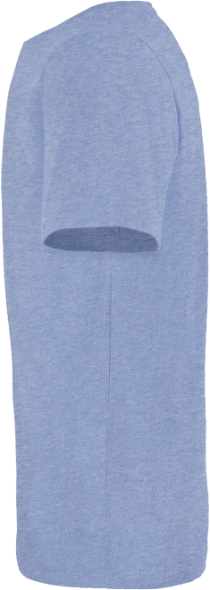 Hellblau meliertes Basic T-Shirt für Herren