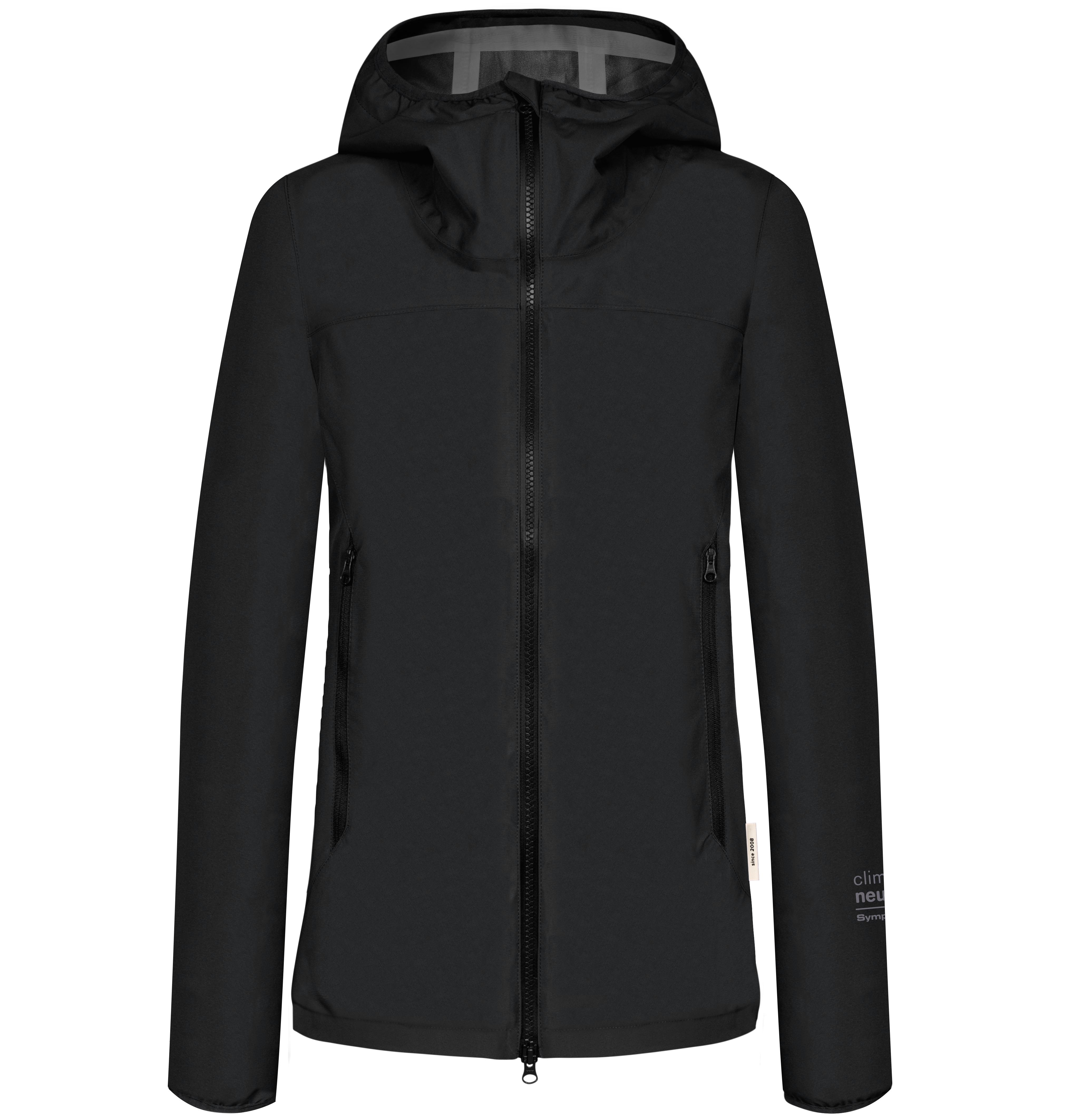 Schwarze Damen-Regenjacke SYMPATEX Rainshell