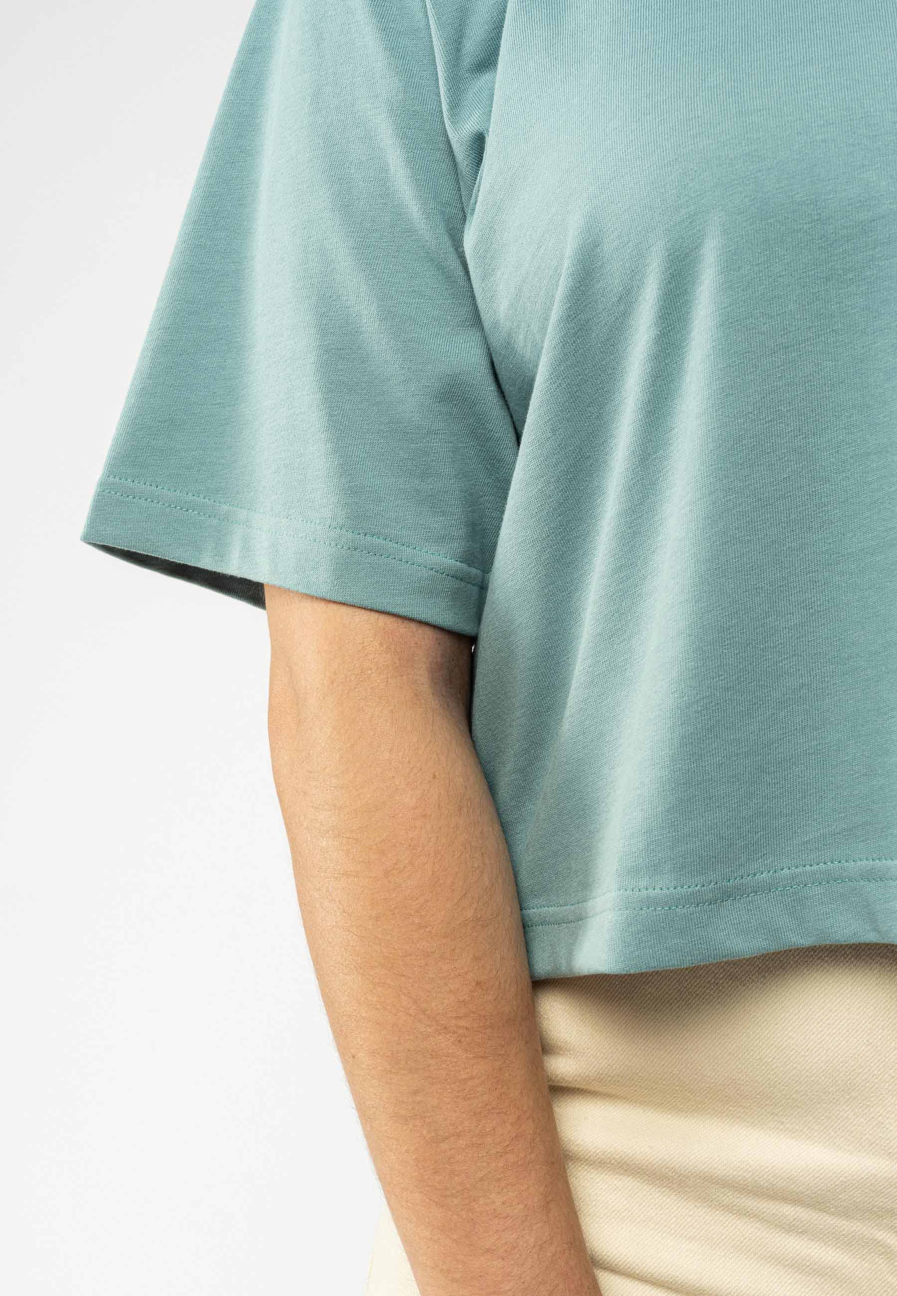 Cropped T-Shirt JANDRA turquoise