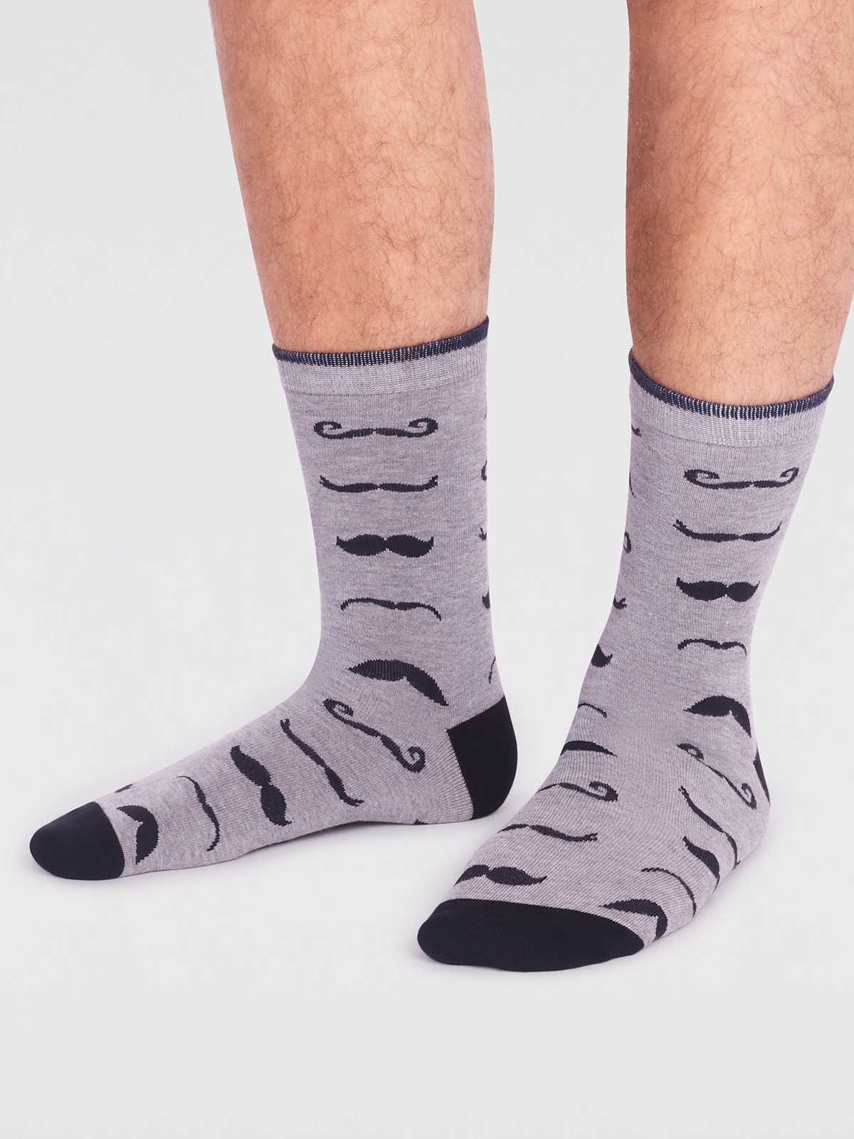 Socken im Geschenkbeutel Clayton Moustache Socks Multi