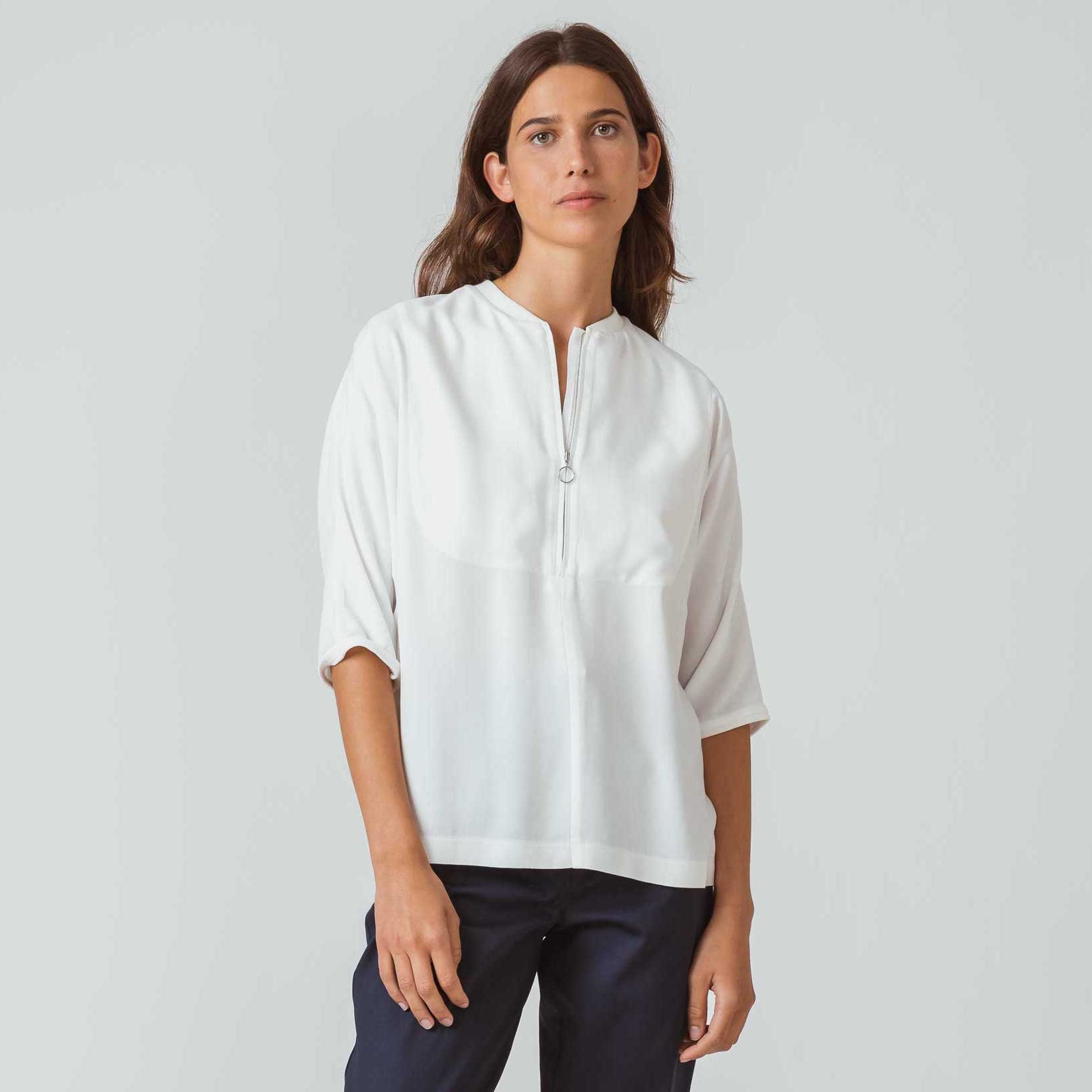 Lockeres Halbarm-Shirt JAKINDE white