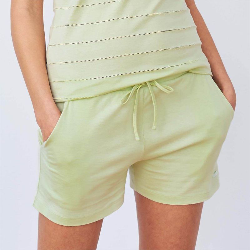 Kurze Schlaf-Shorts in milky green