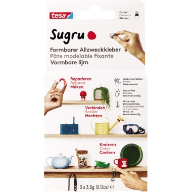 Sugru Klebeknete 41231-00001-00 Schwarz/Weiß/Grau 3 St./Pack.