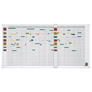 magnetoplan Personalplaner 3707255 7Tage/Woche für 80Mitarbeiter