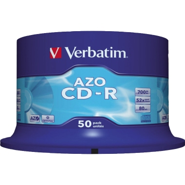 Verbatim CD-R 43343 52x 700MB 80Min. Spindel 50 St./Pack.