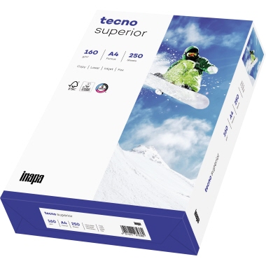 inapa tecno Kopierpapier Superior 2100011531 A4 160g 250 Bl./Pack.