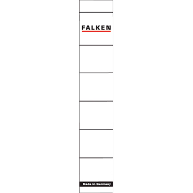 Falken Ordnerrückenschild 80039639 schmal/kurz weiß 10 St./Pack.