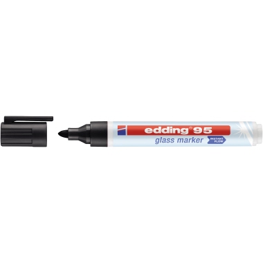 edding Glasboardmarker 95 4-95001 1,5-3mm Rundspitze schwarz