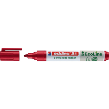 edding Permanentmarker 21 EcoLine 4-21002 1,5-3mm Rundspitze rot