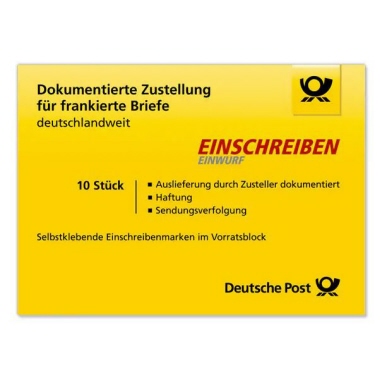 Briefmarke Einschreiben/Einwurf national 10St.