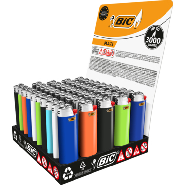 BIC Feuerzeug MAXI J26 807975 50St.