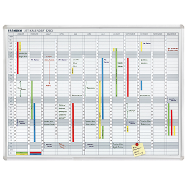 Franken Jahresplaner JetKalender JK1203 120x90cm 12Monate weiß