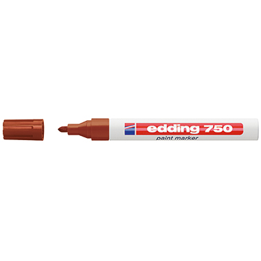 edding Lackmarker 750 4-750-9-007 2-4mm Rundspitze permanent braun