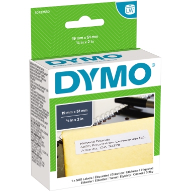 DYMO Vielzwecketikett S0722550 19x51mm weiß 500 St./Rl.