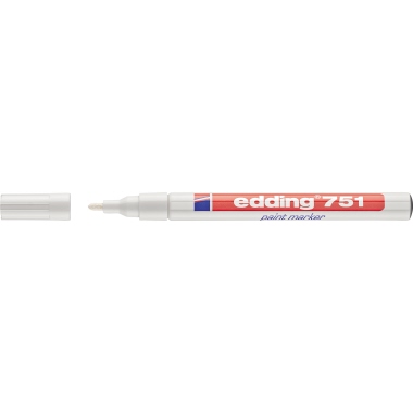 edding Lackmarker 751 4-751049 1-2mm Rundspitze permanent weiß