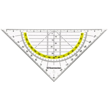 Soennecken Geometriedreieck 1823 Kunststoff rauchgrau