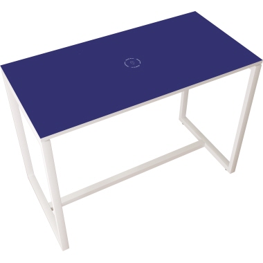 easyDesk Stehtisch TD114.13.06P 110x114x75cm blau