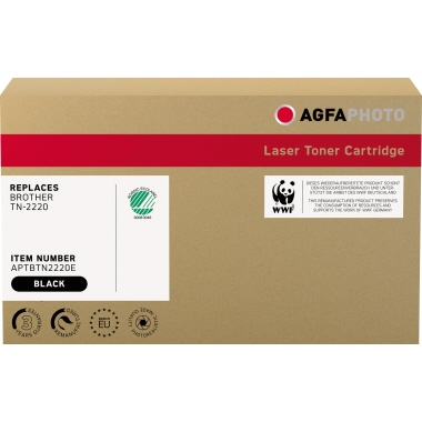 AgfaPhoto Toner APTBTN2220E wie Brother TN-2220 schwarz