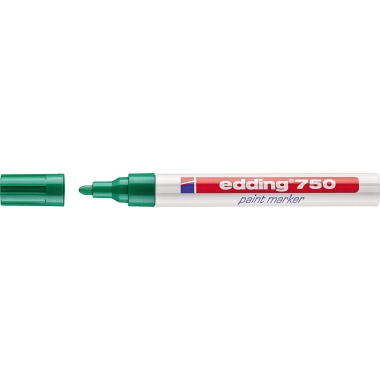 edding Lackmarker 750 4-750004 2-4mm Rundspitze permanent grün