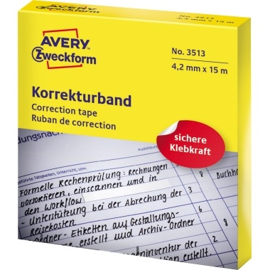 Avery Zweckform Korrekturband 3513 4,2mmx15m