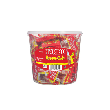 HARIBO Fruchtgummi Cola-Minis 10002581 10g Minibeutel 100St