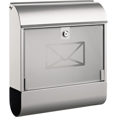 ALCO Briefkasten 8608 36x40x11cm Metall silber