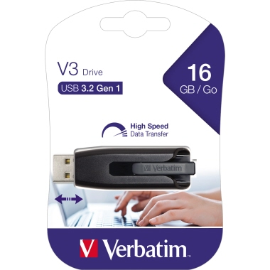 Verbatim USB-Stick Store n Go V3 49172 16GB USB3.0 grau