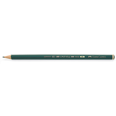 Faber-Castell Bleistift CASTELL 9000 119005 5B dunkelgrün