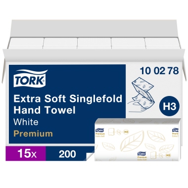 Tork Papierhandtuch Premium 100278 2lagig weiß 3.000 Bl./Pack.