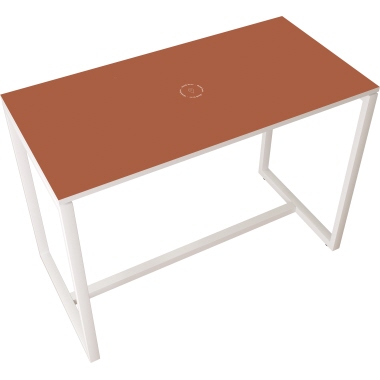 easyDesk Stehtisch TD114.13.18P 110x114x75cm rot