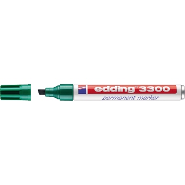 edding Permanentmarker 3300 4-3300004 1-5mm Keil grün