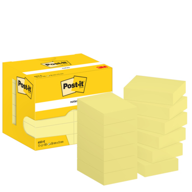 Post-it Haftnotiz 653-E 38x51mm 100Bl ge 12St