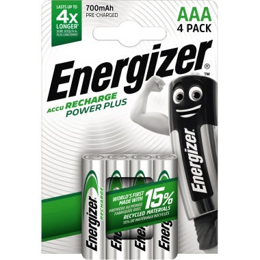 Energizer Akku Recharge PowerPlus E300626600 AAA/HR3 4 St./Pack.