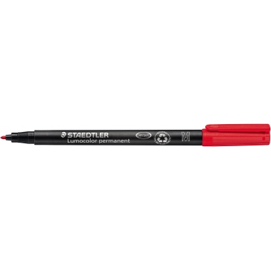 STAEDTLER Folienstift Lumocolor 317-2 1mm permanent rot