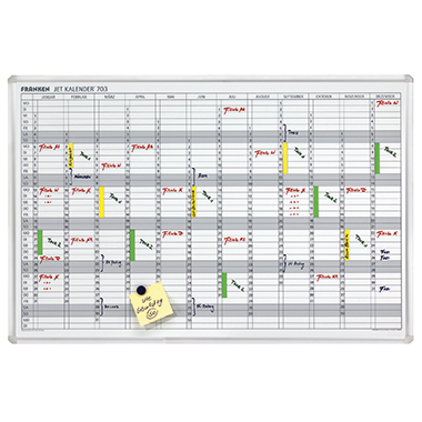 Franken Jahresplaner JetKalender JK703 90x60cm 12Monate weiß