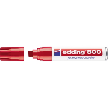 edding Permanentmarker 800 4-800002 4-12mm Keilspitze nachfüllbar rt