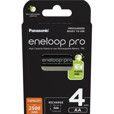 Panasonic Akku eneloop BK-3HCDE/4BE AA HR06 1,2V/2.500mAh 4St.