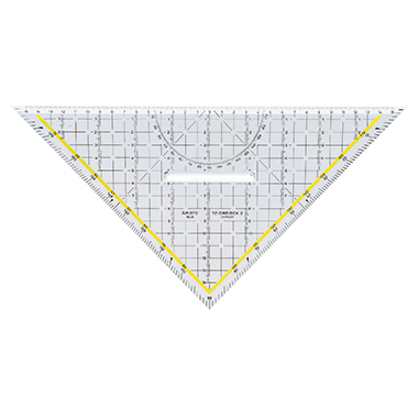 Aristo Geometriedreieck AR1648/2 Hypotenuse 325mm glasklar