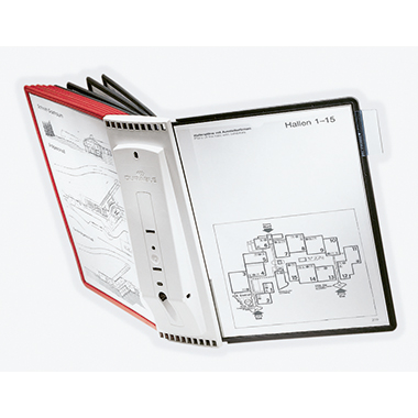 DURABLE Sichttafelständer SHERPA Wall 10 563100 DIN A4 sw/rt