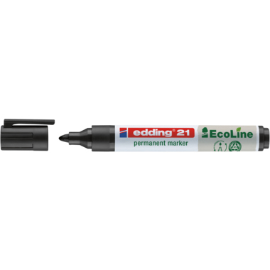 edding Permanentmarker 21 EcoLine 4-21001 1,5-3mm Rundspitze schwarz