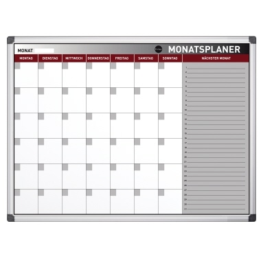 Bi-office Monatsplaner Earth GA03130790 Stahloberfläche 90x60cm