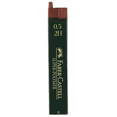 Faber-Castell Feinmine SUPER POLYMER 120512 2H 0,5mm 12St.