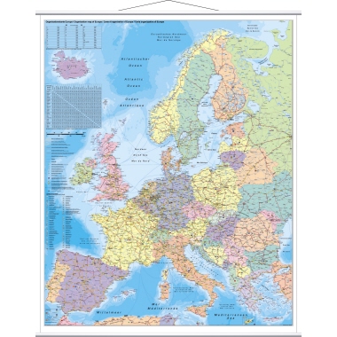 Franken Kartentafel Europa KAM700 137x97cm laminiert