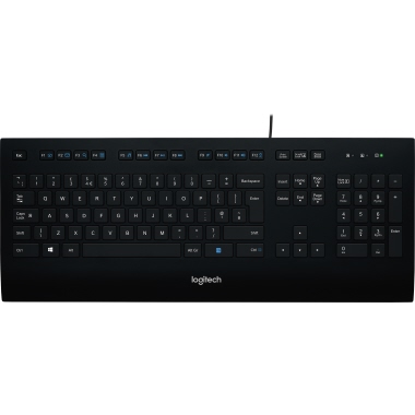 Logitech Tastatur K280e 920-008669 kabelgebunden sw