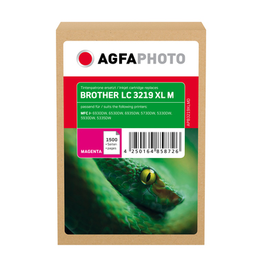 AgfaPhoto Tintenpatrone APB3219XLMD wie Brother LC- m