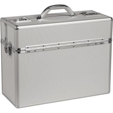 ALUMAXX Pilotenkoffer ALPHA 45100 Zahlenschloss 48x37,5x20cm silber