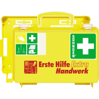 SÖHNGEN Erste Hilfe Koffer EXTRA Handwerk 0320125 DIN 13157 gelb