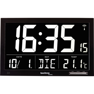 technoline Wanduhr WS 8007 digital Jumbo LCD