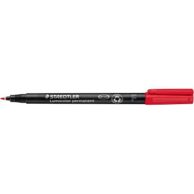 STAEDTLER Folienstift Lumocolor 318-2 0,6mm permanent rot