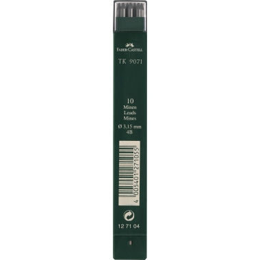 Faber-Castell Fallmine TK 9071 127104 3,15mm 4B 10 St./Pack.